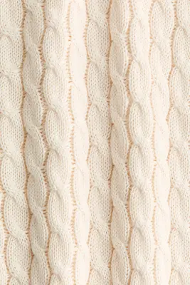 Pull oversize en maille torsadée - Beige clair — photo 4