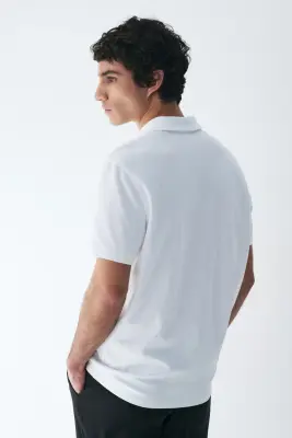 Polo Cooling Regular Fit - Blanc — photo 4