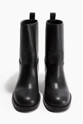 Bottines à talon bloc - Noir — photo 2