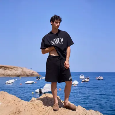 Black Distressed Logo Tee — photo 3