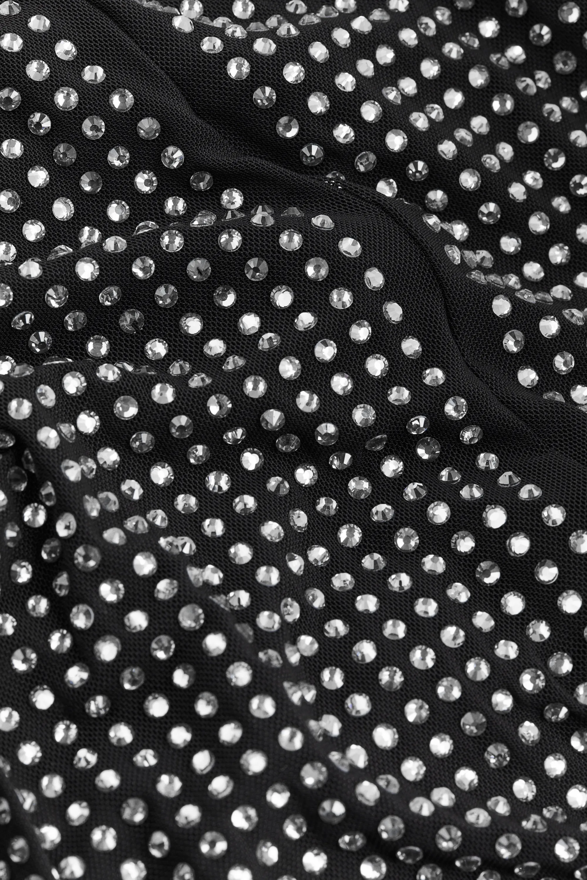 Robe ornée de strass - Noir/strass