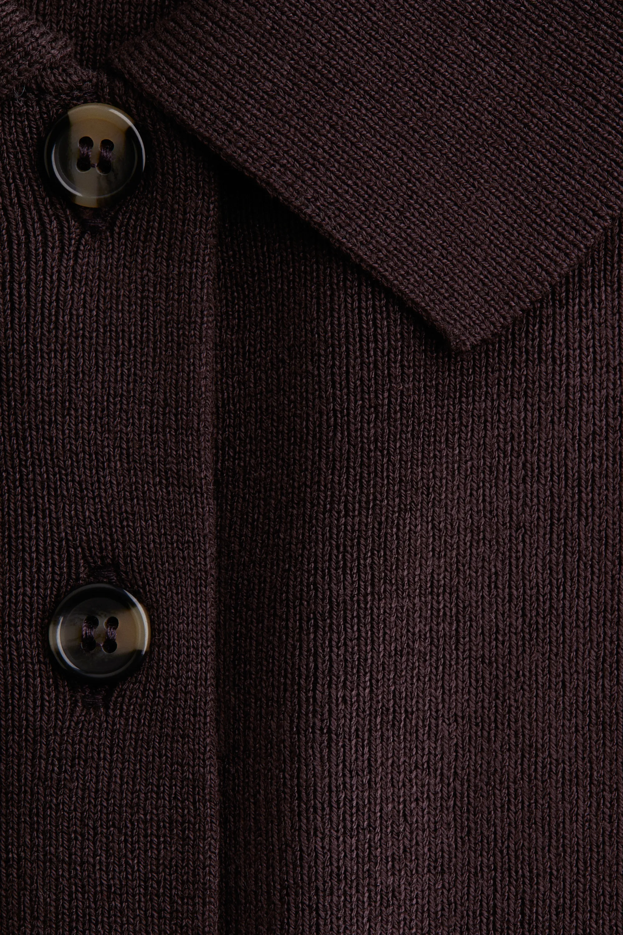 Gilet avec col - Marron foncé
