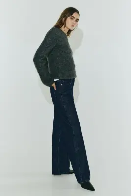 Straight High Jeans - Bleu denim foncé — photo 1