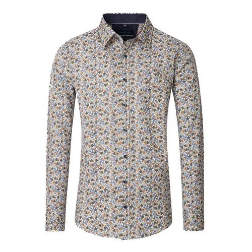 CASA MODA CHEMISE imprimée Marron bleu