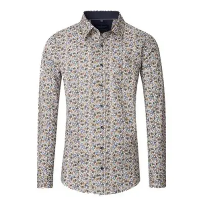 CASA MODA CHEMISE imprimée Marron bleu — photo 1