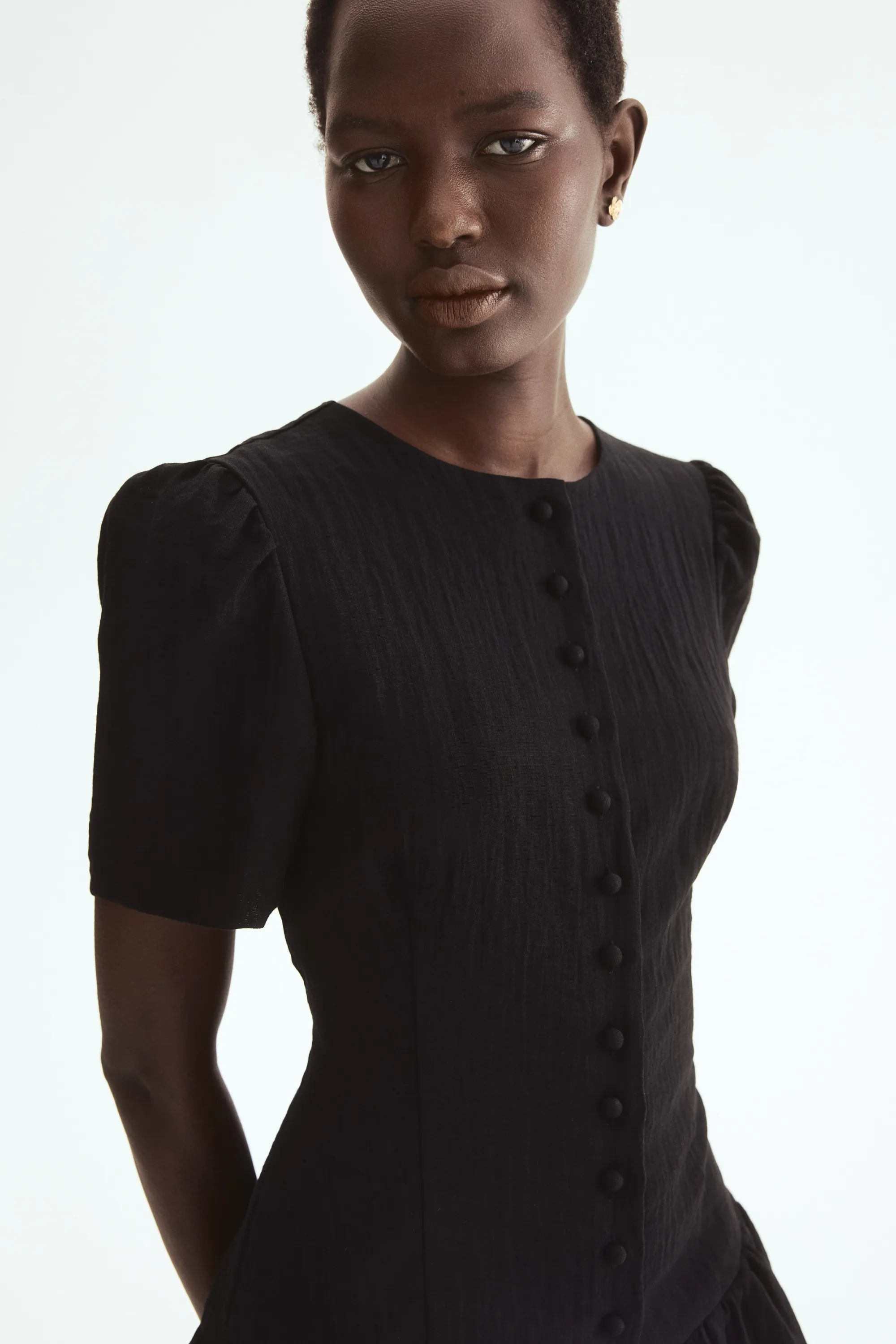 Bubble-hem dress - Noir