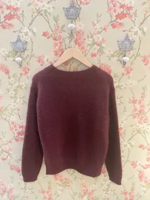 Nouveau ! POMANDÈRE Pull Laine 8480 Bordeaux — photo 2