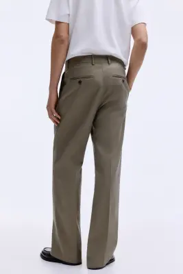Pantalon chic Loose Fit - Vert kaki — photo 4