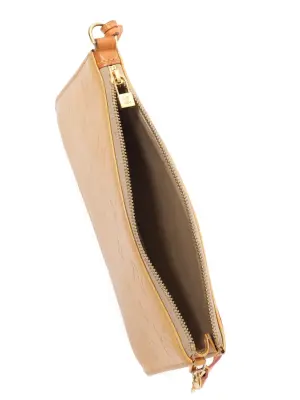 Petit sac pochette LEXINGTON en cuir verni beige Prix boutique 1340€ — photo 5