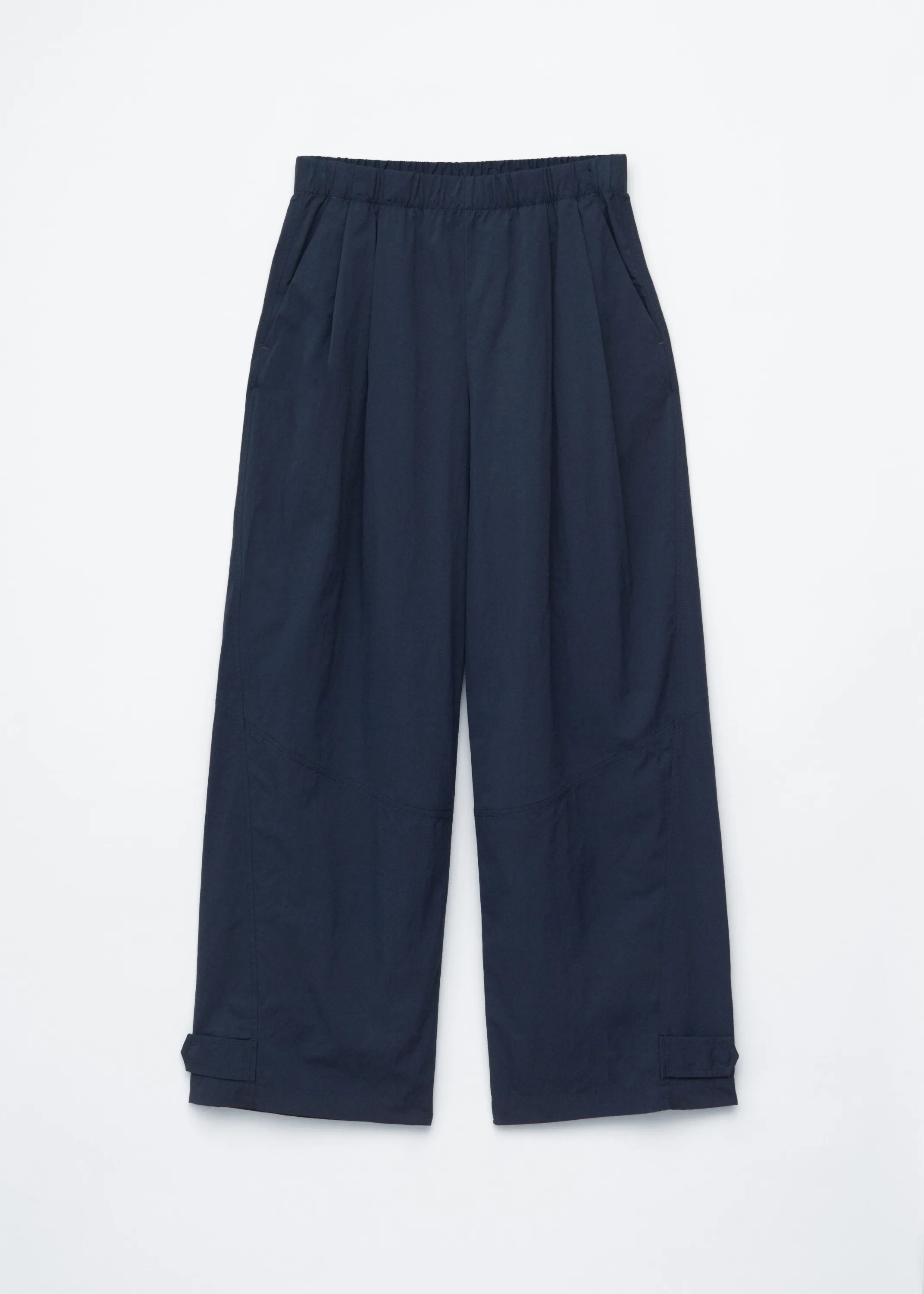 Pantalon parachute en nylon - Bleu foncé