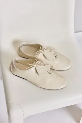 Derbies Achille languette cœur écru — photo 2