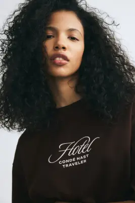 T-shirt oversize imprimé - Marron/Condé Nast Traveller — photo 2