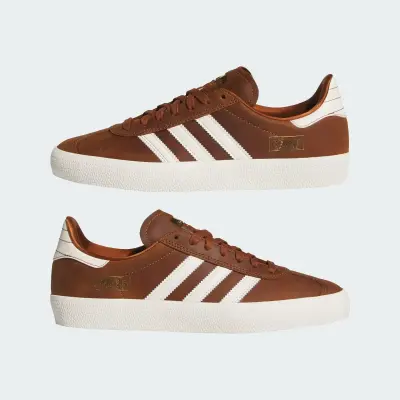 Chaussure Adidas gazelle adv – Dusky Bronze / Chalk White / Off White — photo 5