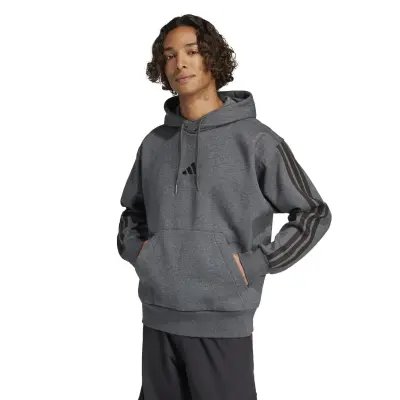 ADIDAS SWEAT CAPUCHE GRANDE LONGUEUR Anthracite — photo 3