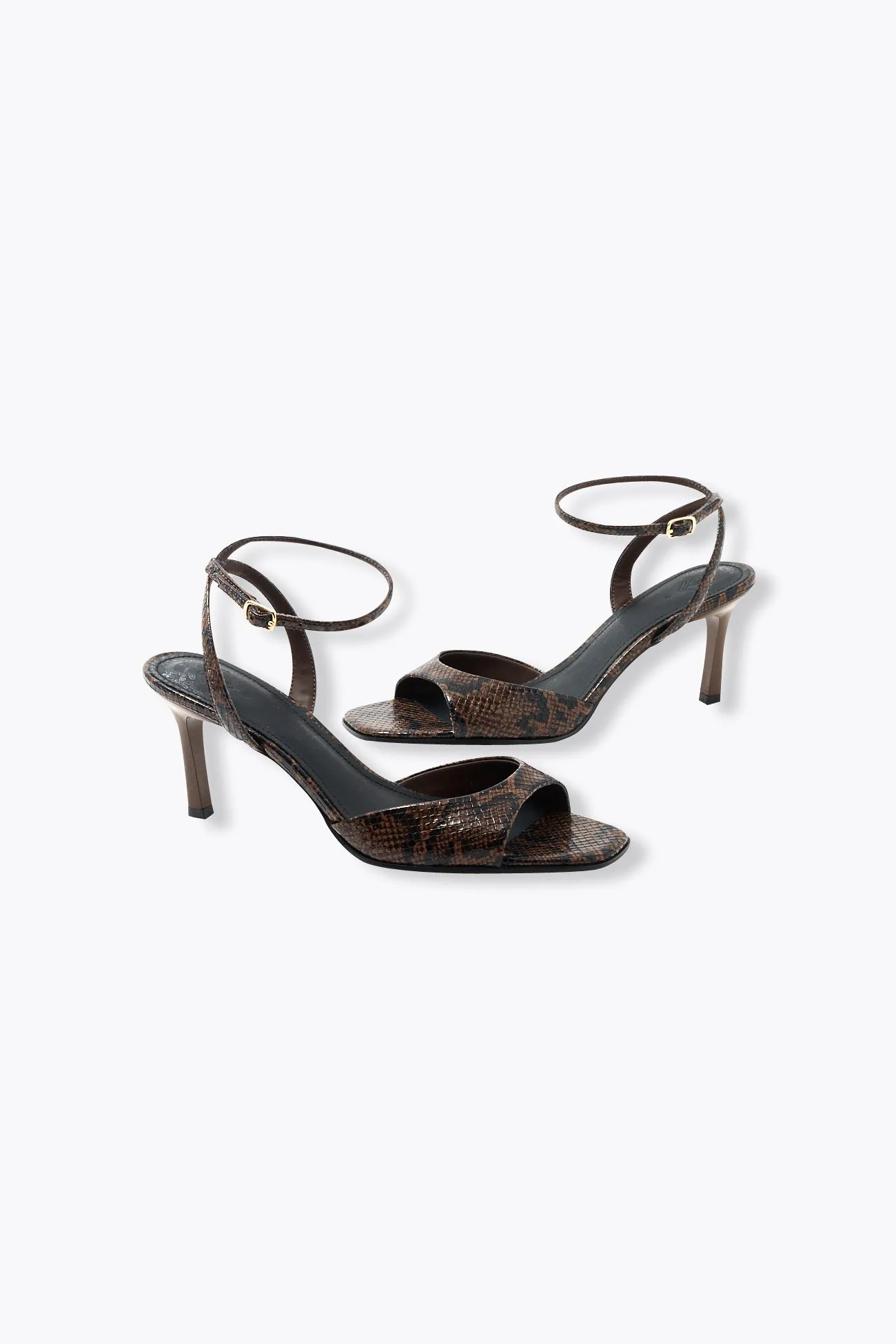 Sandales effet python Femme