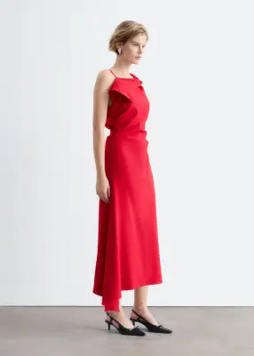 Robe à bretelle torsadée - Rouge — photo 2