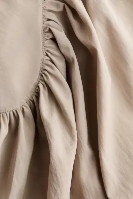 Shoulder-pad cape blouse - Beige ancien clair — photo 4
