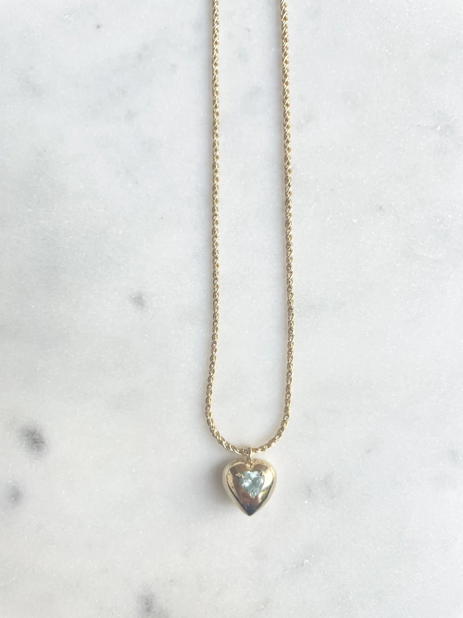 Nouveau ! ROOM SERVICE JEWELRY Collier Lovely Topaze Blue