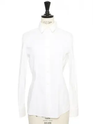 Chemise manches longues en coton blanc stretch Prix boutique 220€ Taille XS/S — photo 1