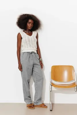 Jogpant en jean Femme — photo 3