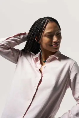La chemise oxford - Rose pâle — photo 4