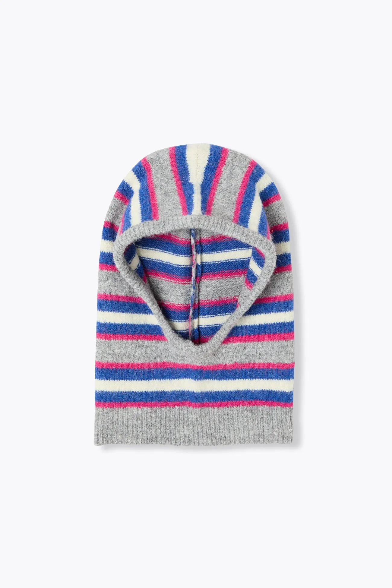 Cagoule en maille rayée Femme