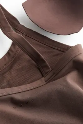 Débardeur avec soutien-gorge intégré SoftMove™ - Moka chocolat — photo 5