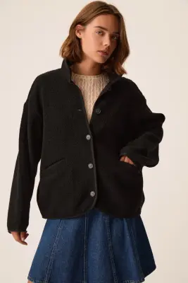 Veste Maille Zlavina Noir — photo 1
