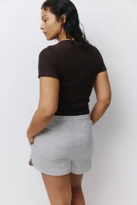 T-shirt en coton - Marron foncé — photo 3
