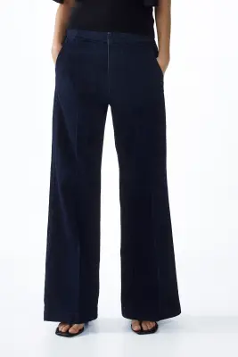 Flared High Jeans - Bleu denim foncé — photo 1