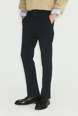 Chino Slim Fit Four-way Stretch - Bleu marine — photo 3