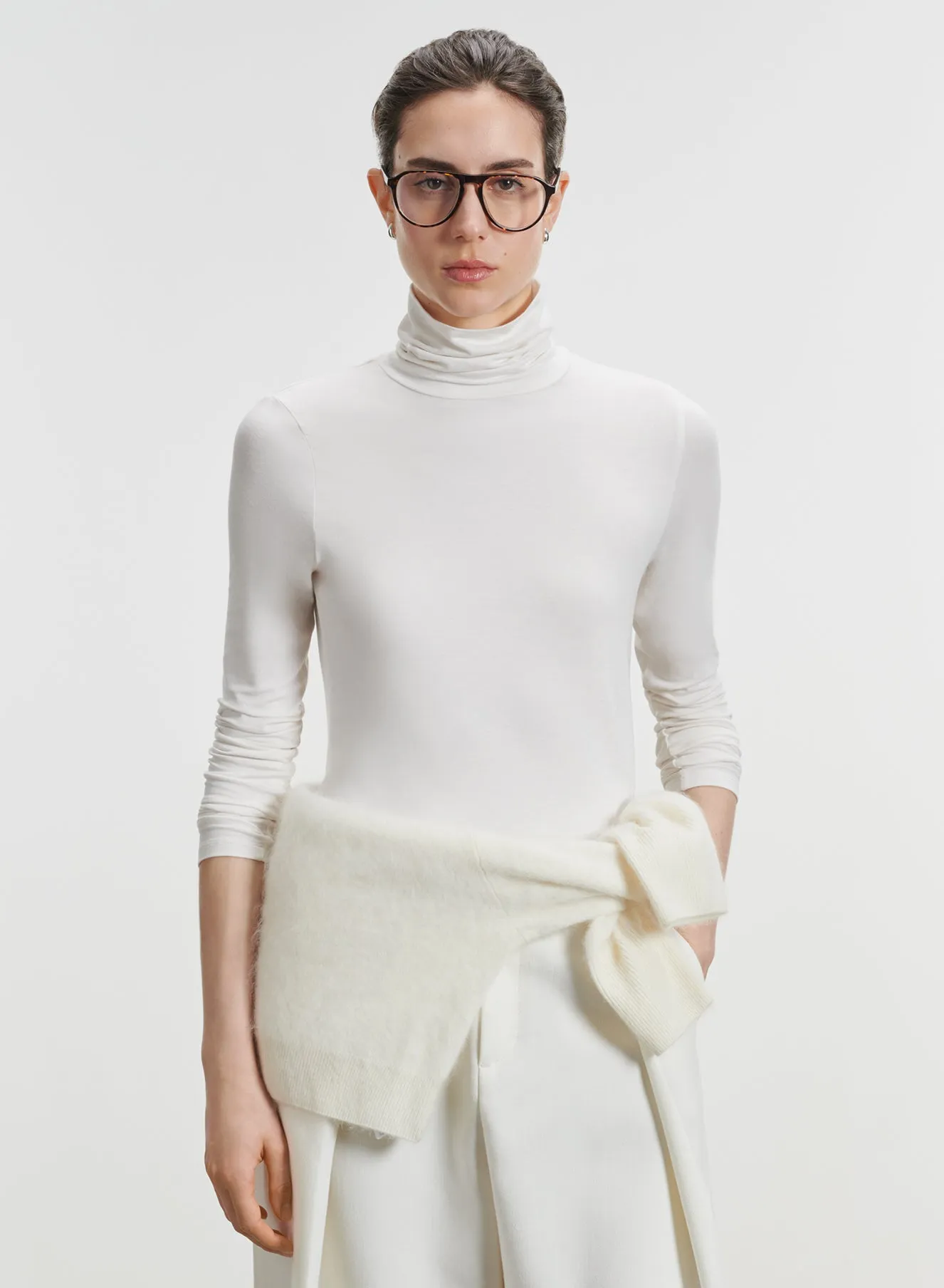 T-shirt en viscose et élasthanne