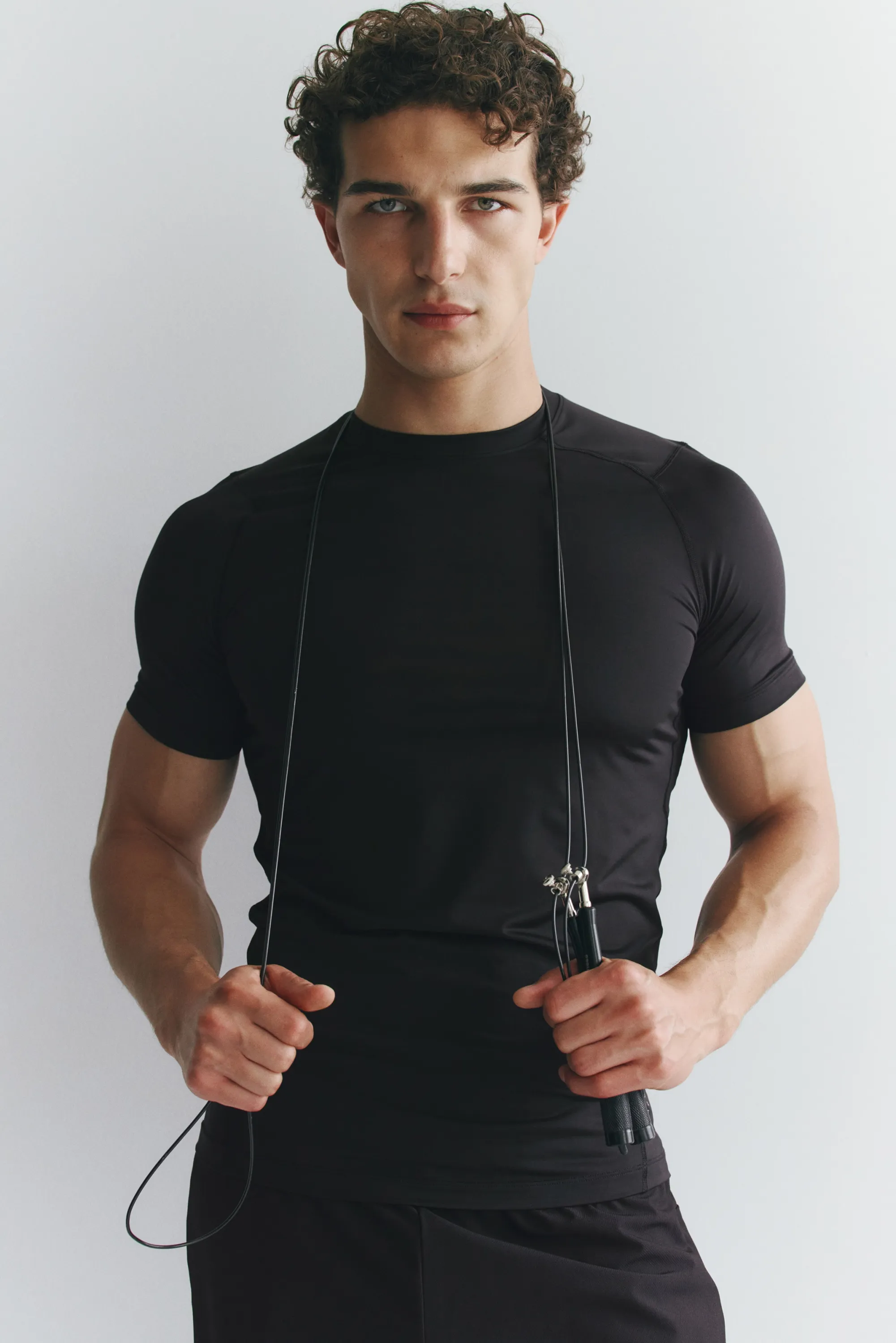 T-shirt de sport Compression Fit DryMove™ - Noir