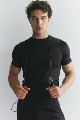 T-shirt de sport Compression Fit DryMove™ - Noir — photo 1