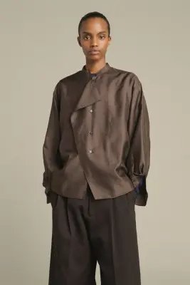 BLOUSE HAMPTON MARRON FONCÉ — photo 3