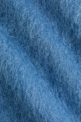 Pull en mohair mélangé - Bleu ancien — photo 5