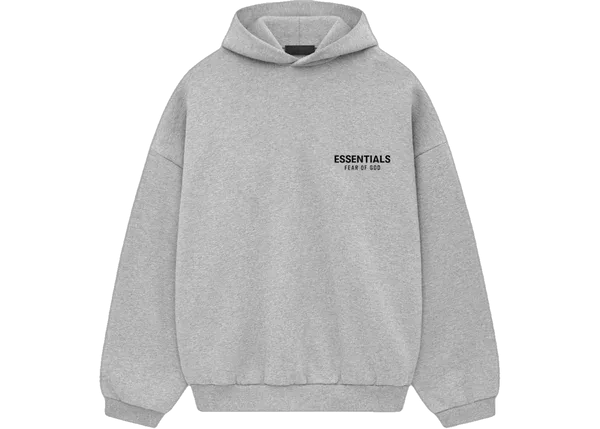 Fear Of God Essentials Hoodie Fleece Light Heather Gray