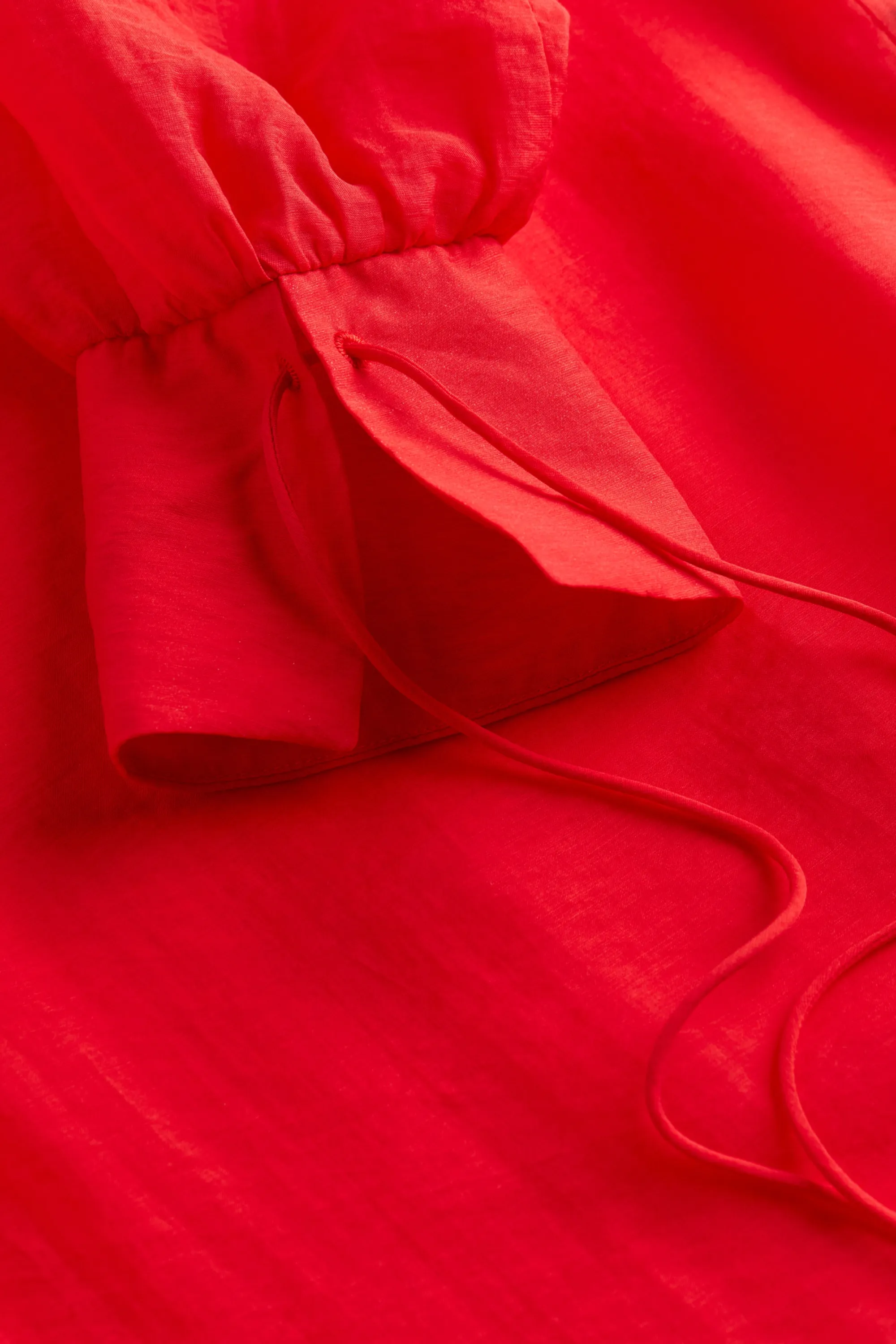 Robe caftan en lyocell mélangé - Rouge
