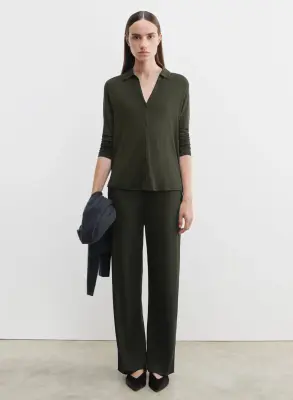 Pantalon en viscose et élasthanne
