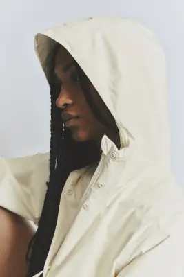 Veste de pluie de sport - Crème — photo 4