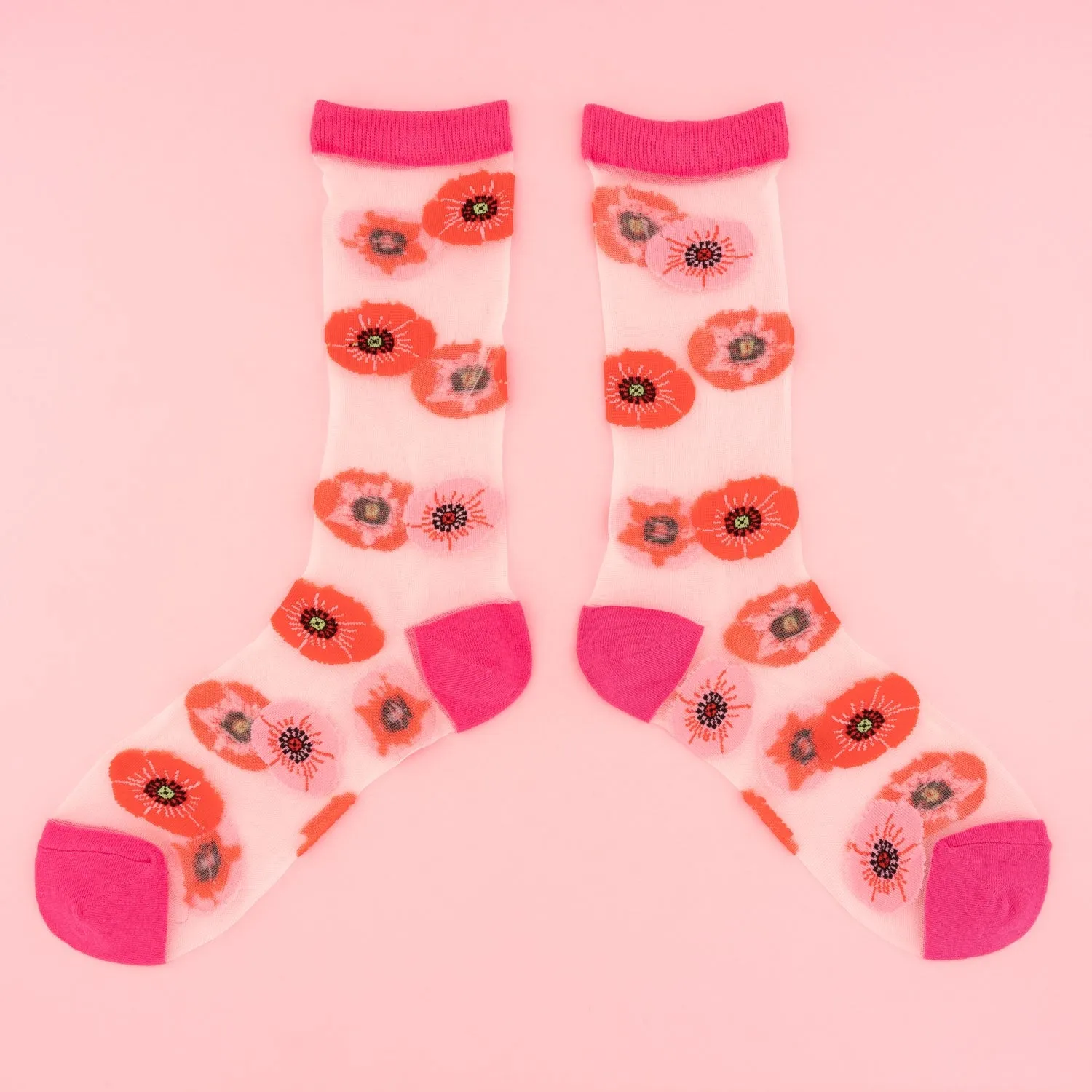 Chaussettes transparentes Coquelicot Coucou Suzette
