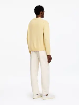 Pull en maille de laine épaisse - Jaune clair — photo 2