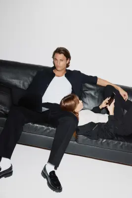 Chemise Four-way Stretch Slim Fit - Noir — photo 2