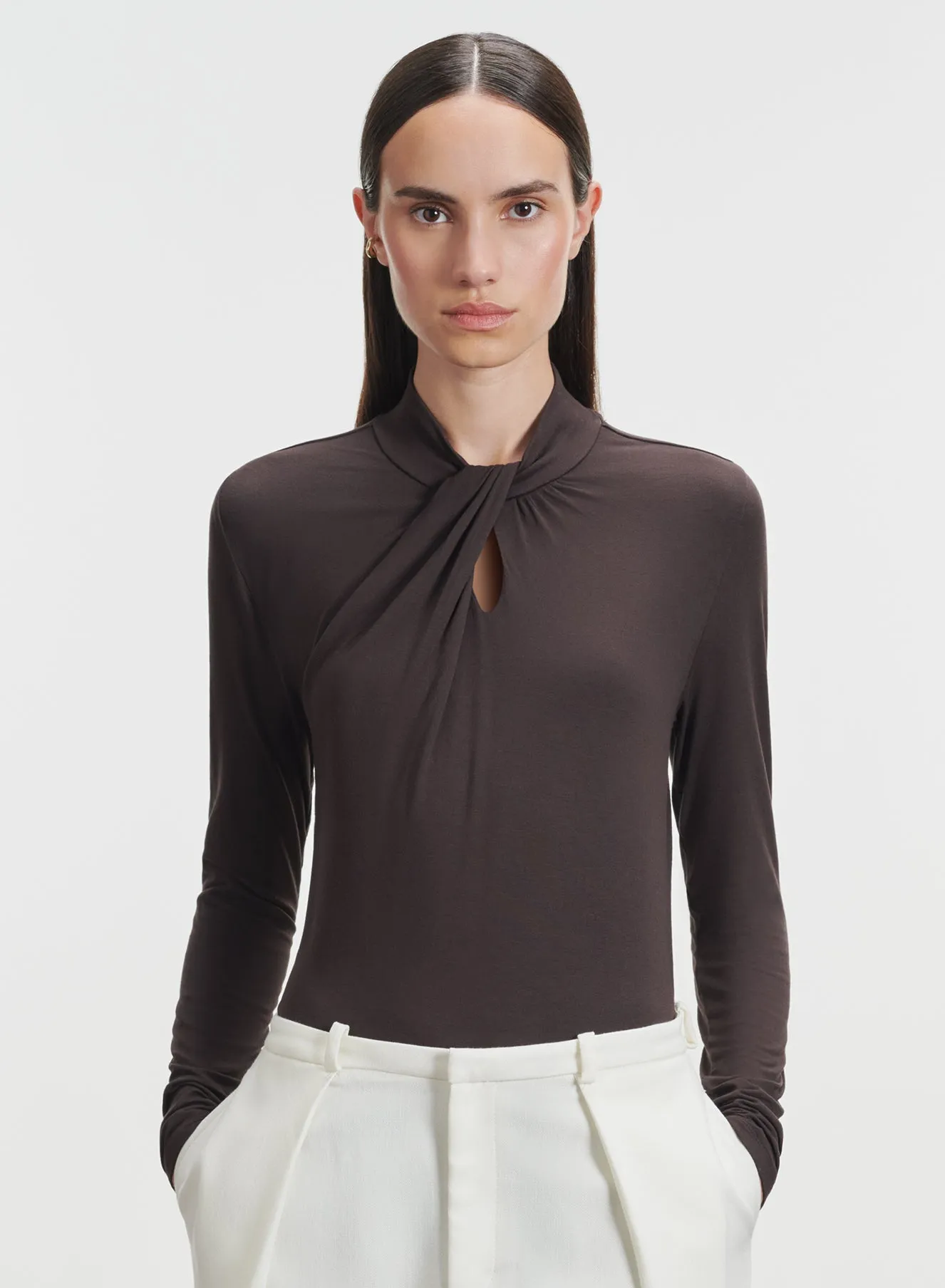 T-shirt en viscose et élasthanne