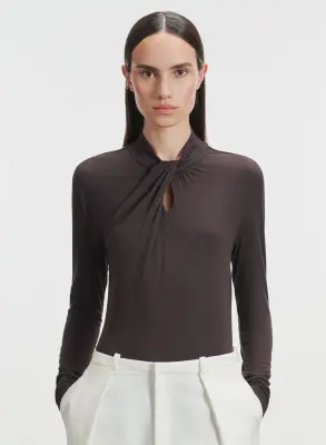 T-shirt en viscose et élasthanne