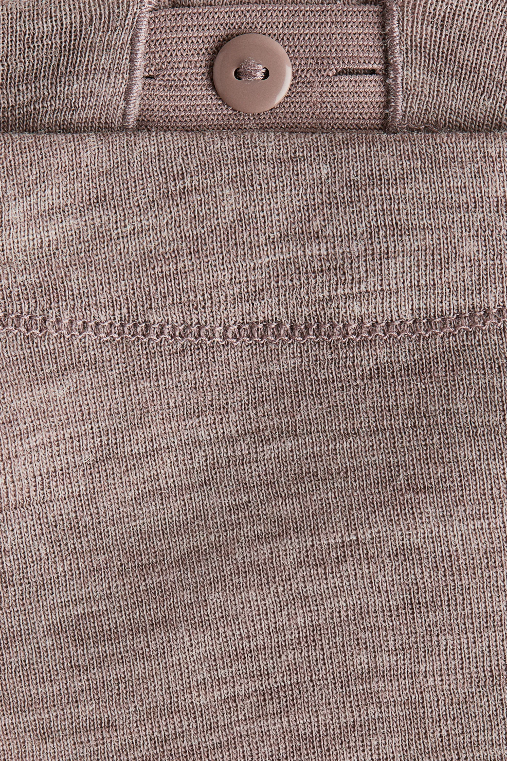 Legging en jersey de laine mérinos - Beige foncé