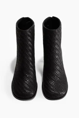 Bottines tressées - Noir — photo 1
