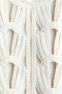 Gilet sans manches façon crochet - Crème — photo 5