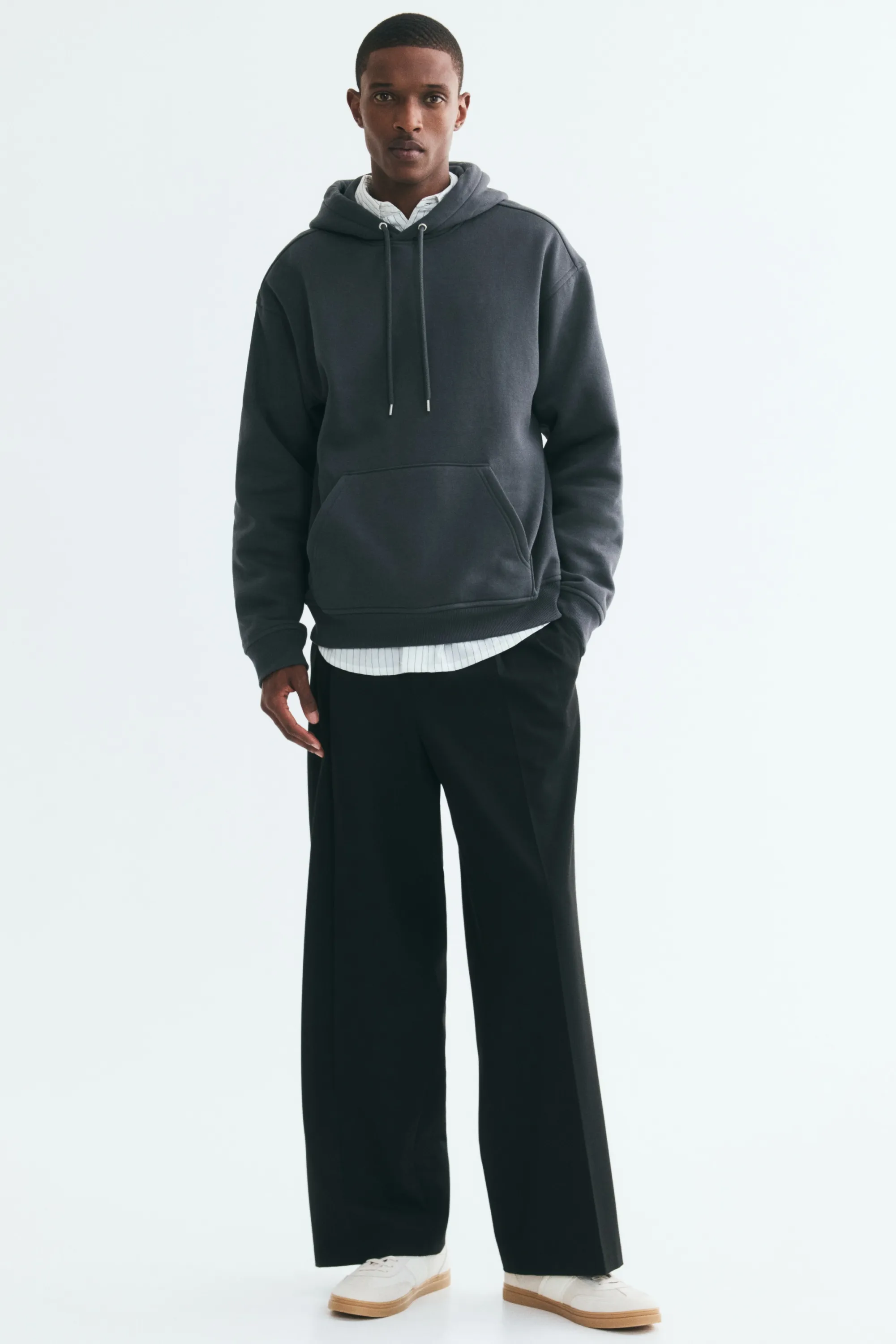 Hoodie Loose Fit - Gris foncé