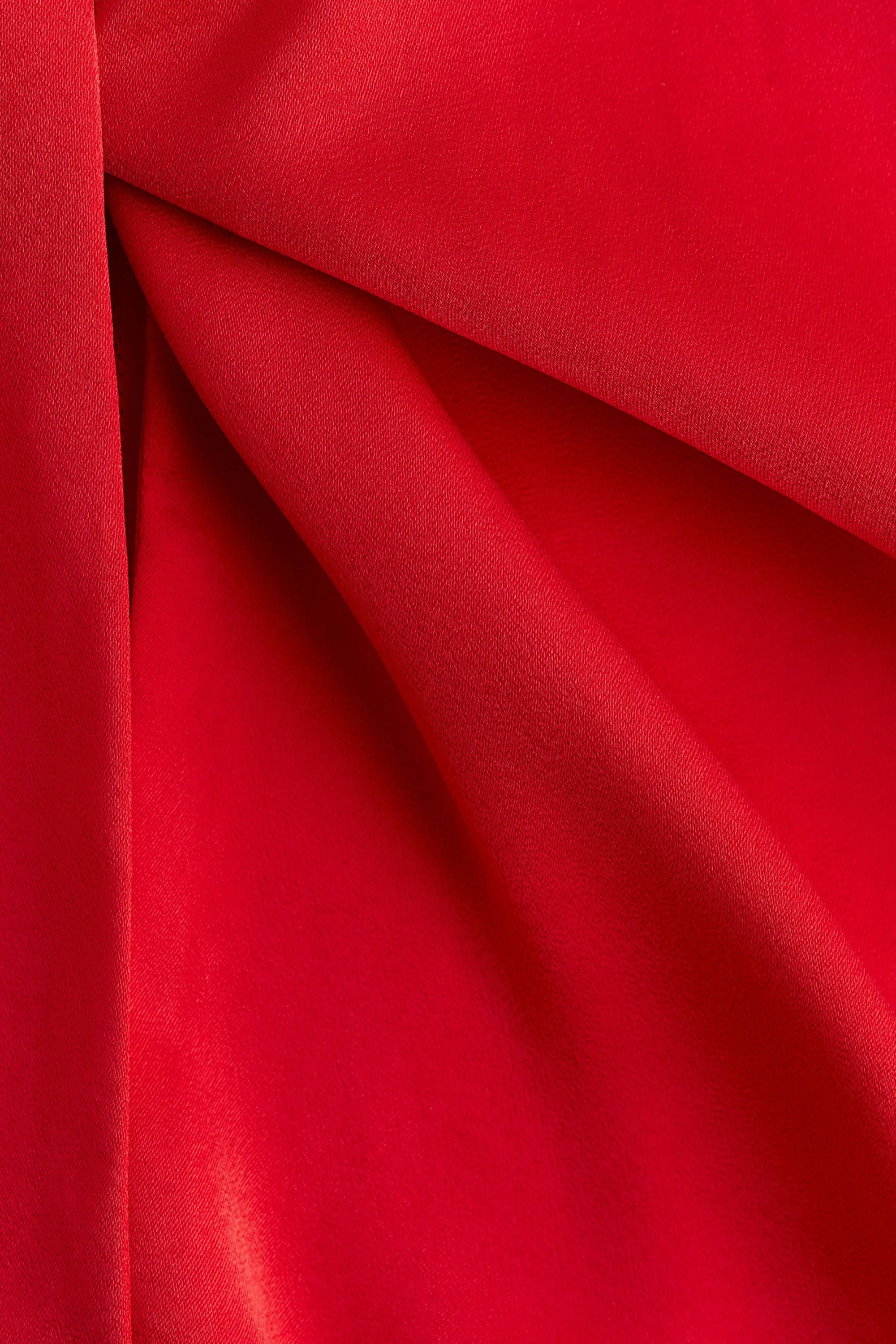 Robe avec détail torsadé - Rouge